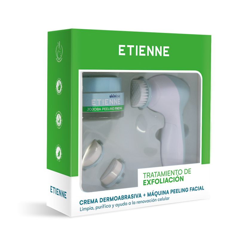 ETIENNE - Set Crema Dermoabrasiva Jojoba 50gr + Máquina Dermoabrasiva.-