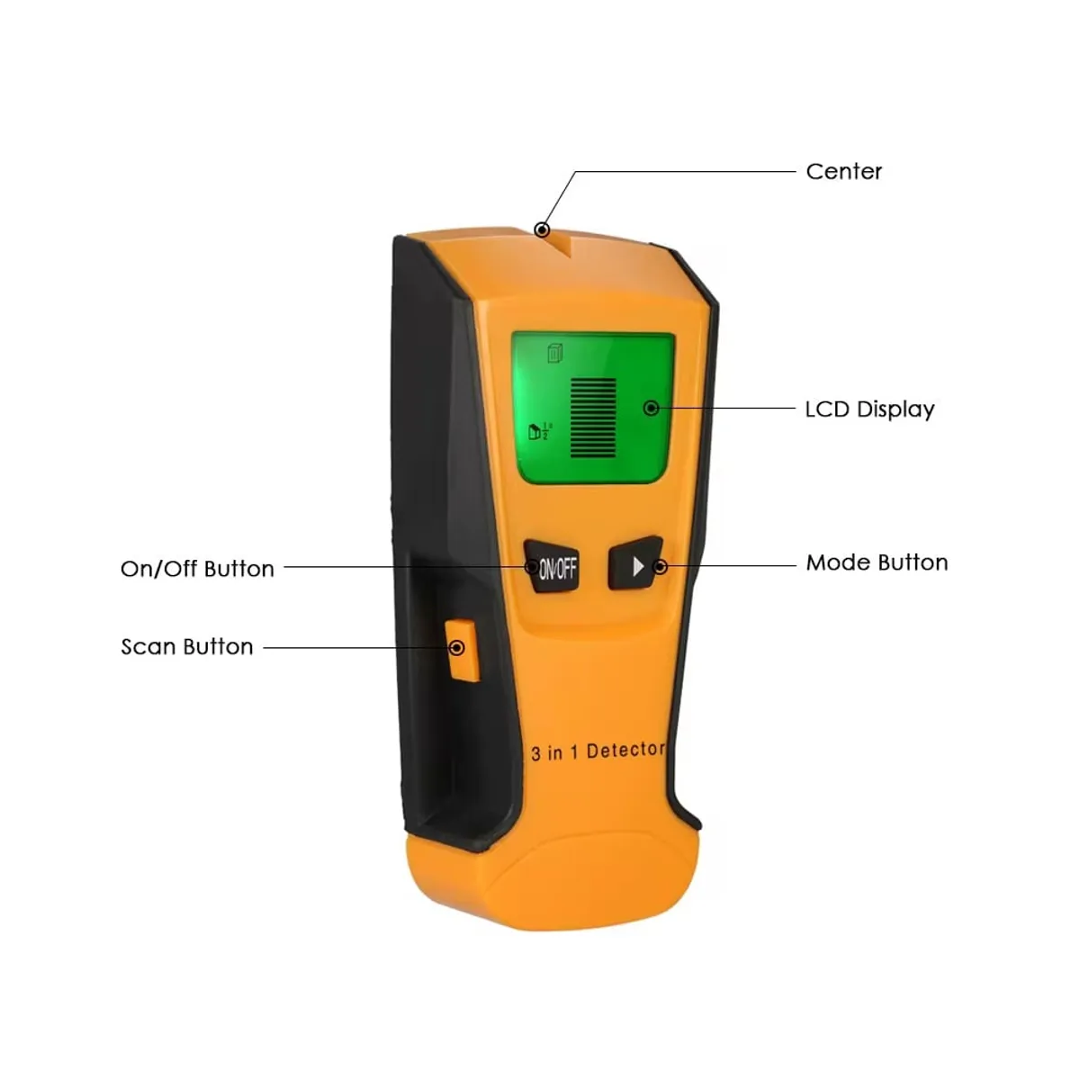 GENERICO - Detector Metales Viga Cableado Metal 3 En 1 Detector Pared