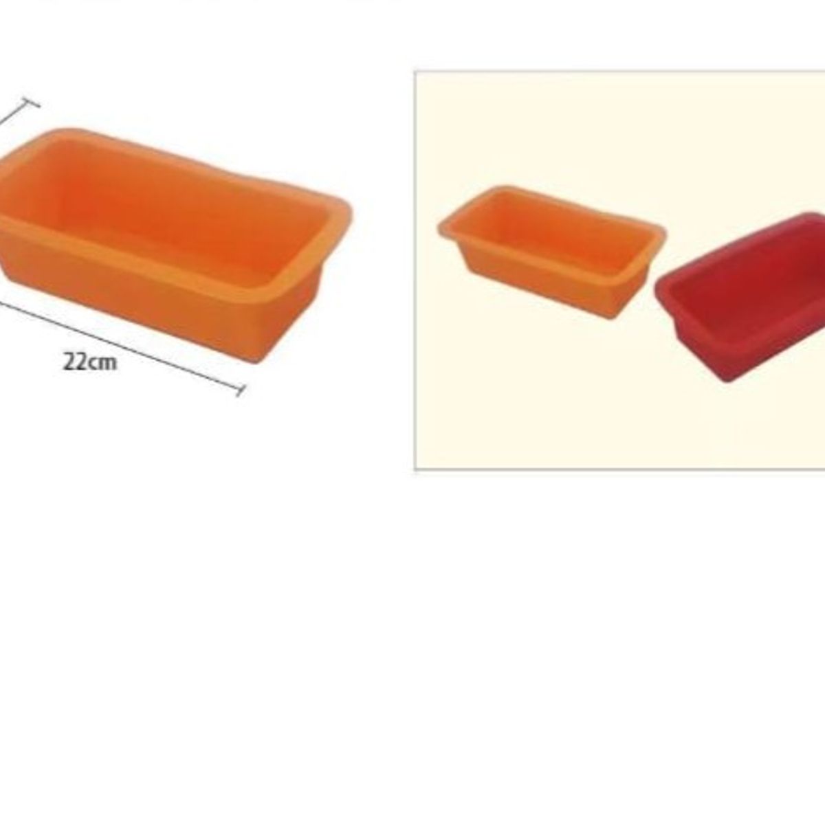 GENERICO - Molde De Silicona De 22Cm De Pan Rectangular