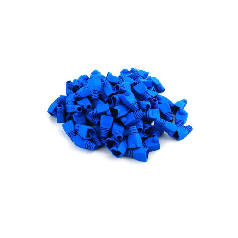 GENERICO - Funda, Capuchón Para Conectores Rj45 100 Unidades Azul