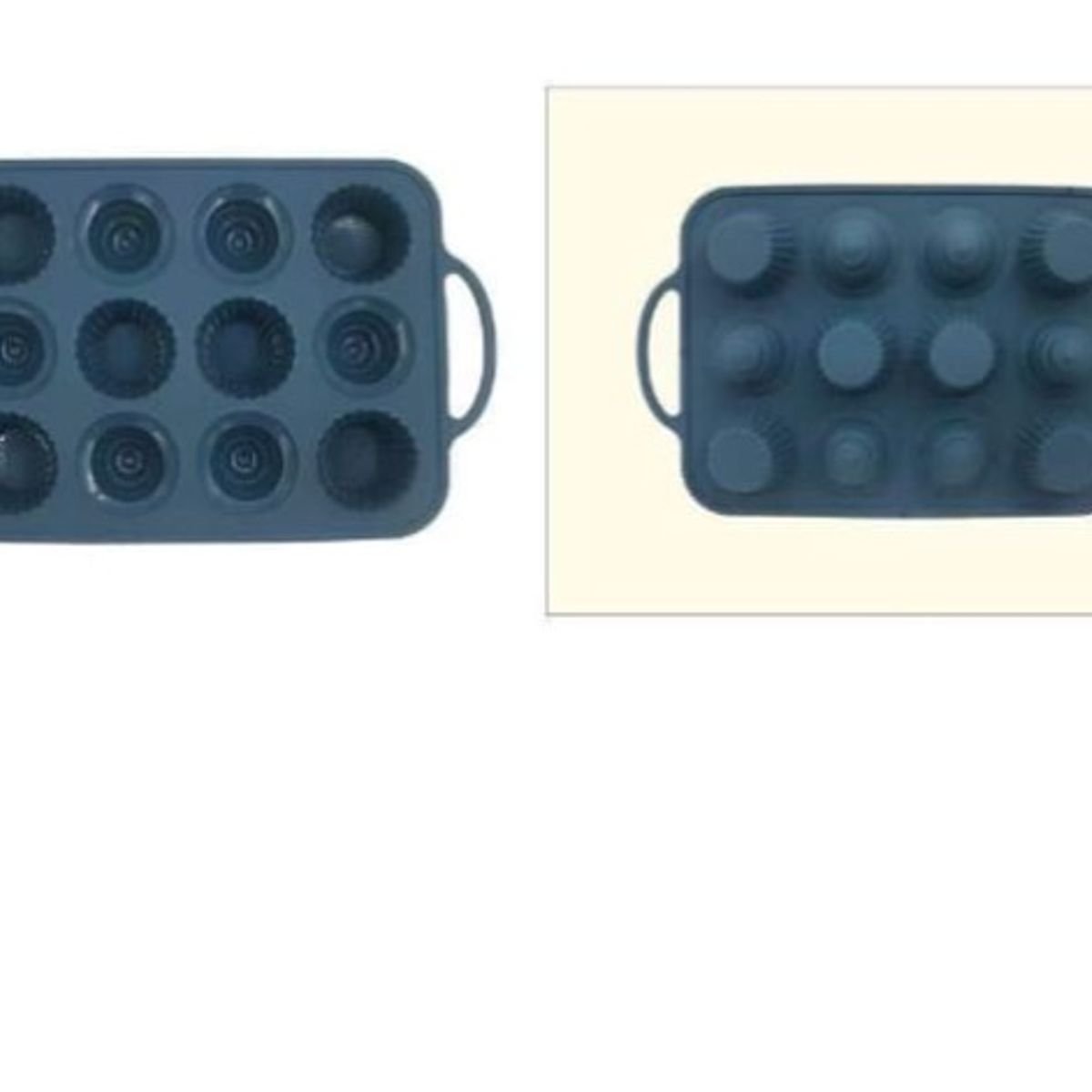 GENERICO - Molde De Silicona 12 Divisiones Queques Con Agarradera
