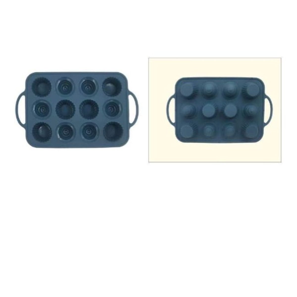 GENERICO - Molde De Silicona 12 Divisiones Queques Con Agarradera