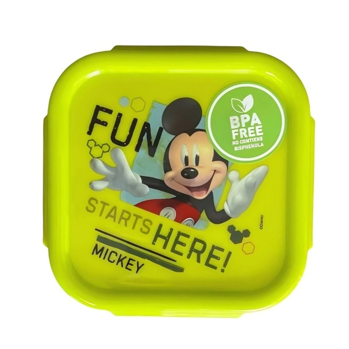 DISNEY - Hermetico Cuadrado 290ml Licencias Mickey