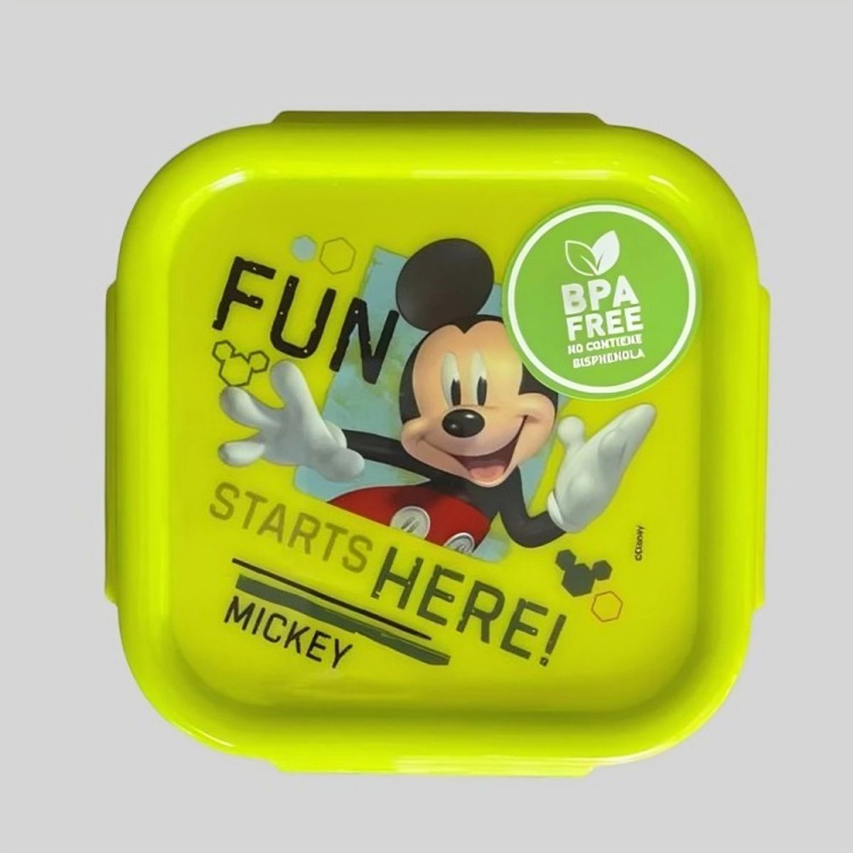 DISNEY - Hermetico Cuadrado 290ml Licencias Mickey