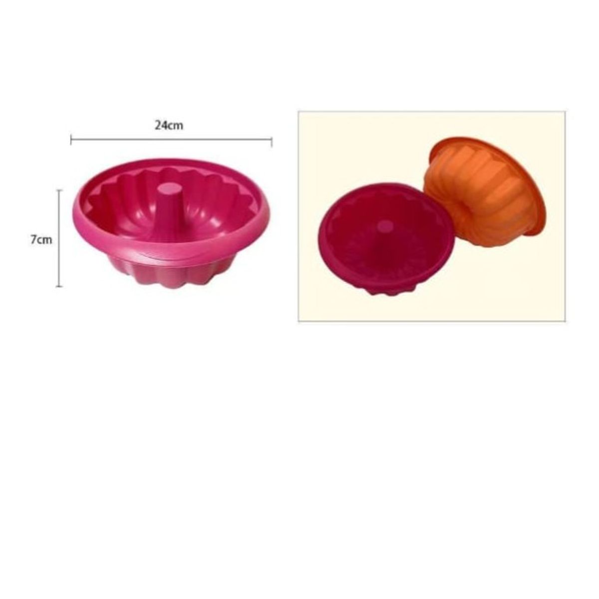 GENERICO - Molde De Silicona 24 Cm De Queque