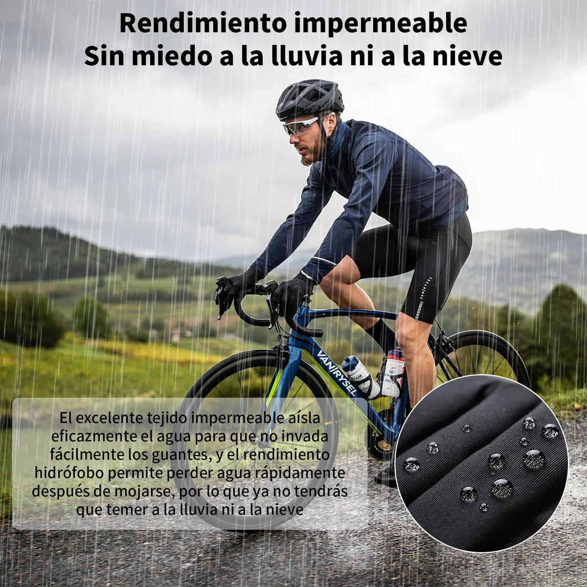 KOKILA - Guantes Tactiles Termicos Impermeables Ciclismo Trekking Moto