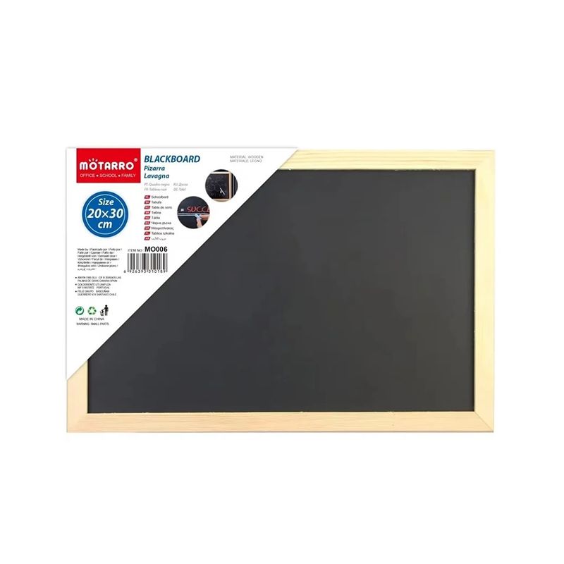 MOTARRO - Pizarra Negra Portátil 20cm x 30cm