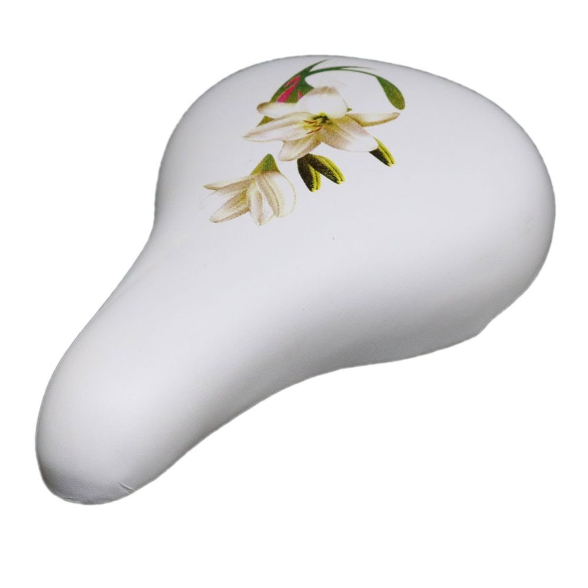 GENERICO - Sillin Asiento Bicicleta Niño Aro 12-20 Acolchado Blancoflor