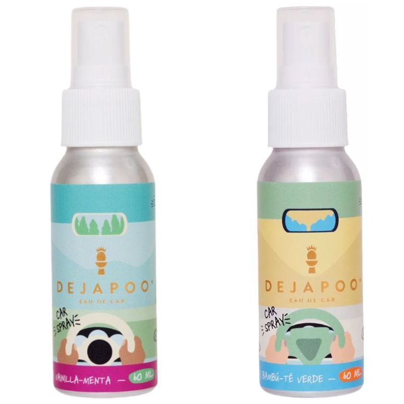 DEJAPOO - Eau De Car Spray Auto Dejapoo Vainilla-menta -bambu-té Verde