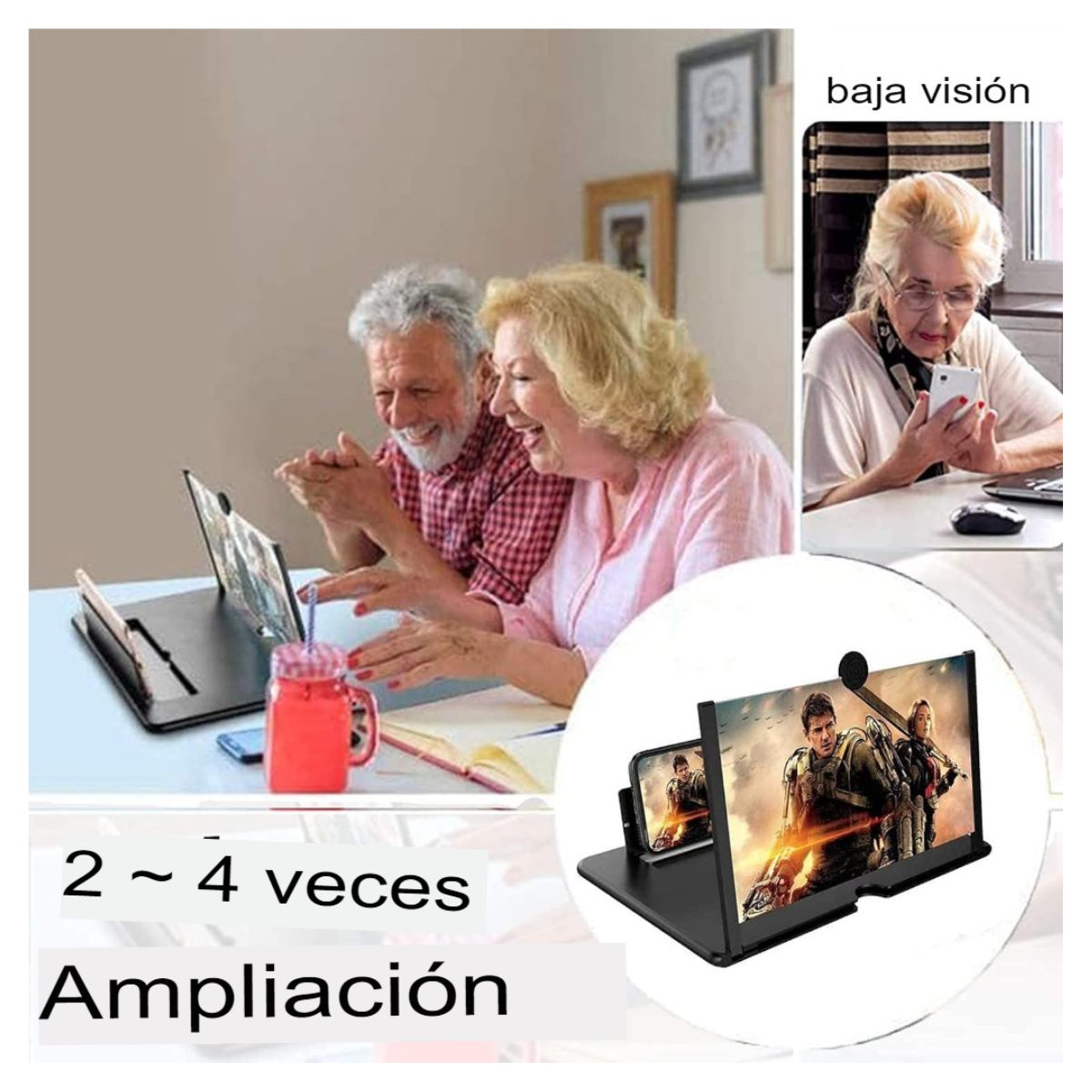 GENERICO - Amplificador de Pantalla HD para Teléfono