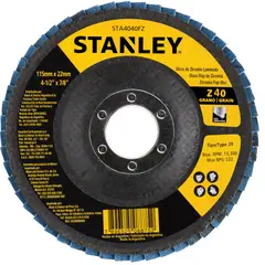 STANLEY - Disco traslapado de zirconio 4-1/2" STA4040FZ-BR