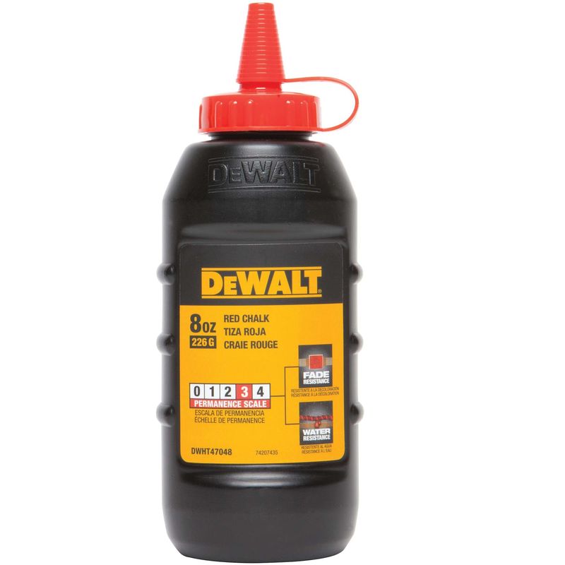 DEWALT - Tiza roja 226g escala de permanencia 3 DEWALT DWHT47048L