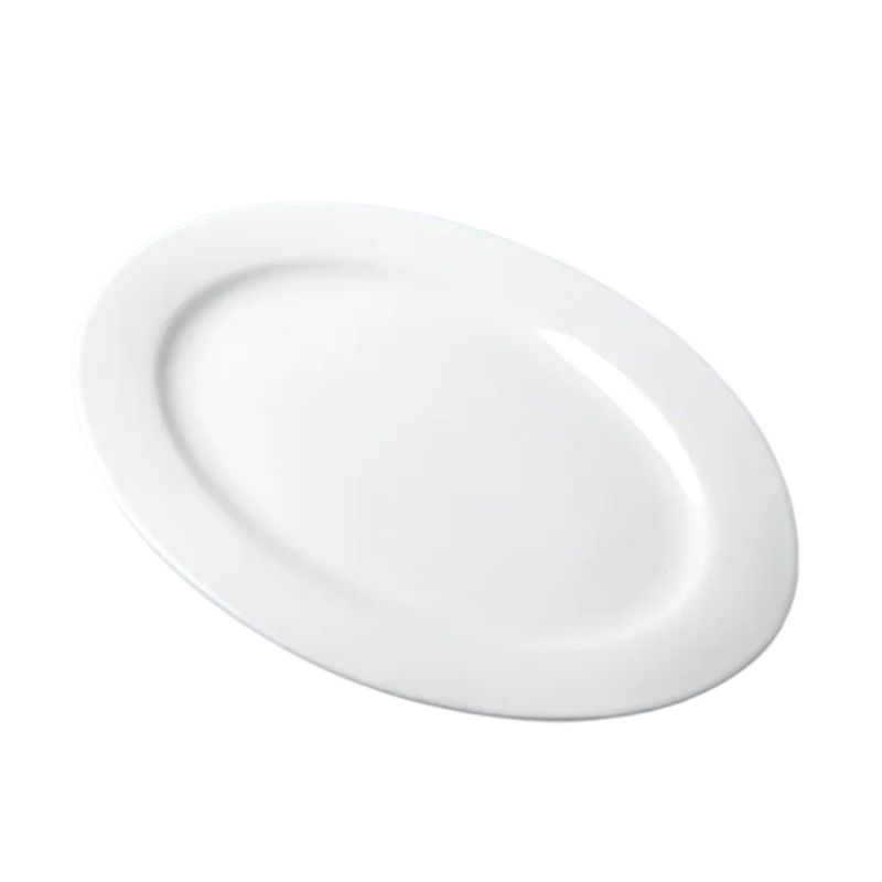 GENERICO - Fuente Plato Ovalalado De Cerámica - 14 Pulgadas