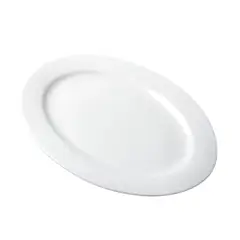 GENERICO - Fuente Plato Ovalalado De Cerámica - 14 Pulgadas