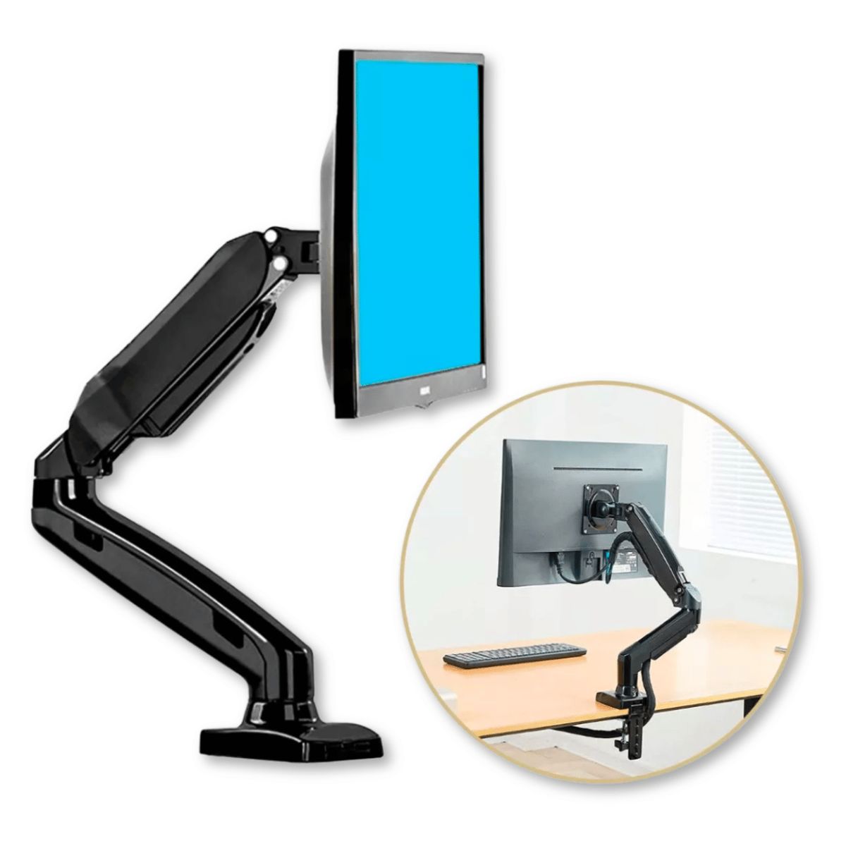 LINE - Soporte Brazo Para TVMonitor Vertical De Escritorio 17 32