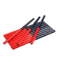 GENERICO - 60 Unidades Lápiz Carpintero Bicolor Madera Albañil