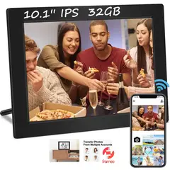 VEIDOO - Marco de fotos digital 101 32GB WiFi Regalo familiar - Black