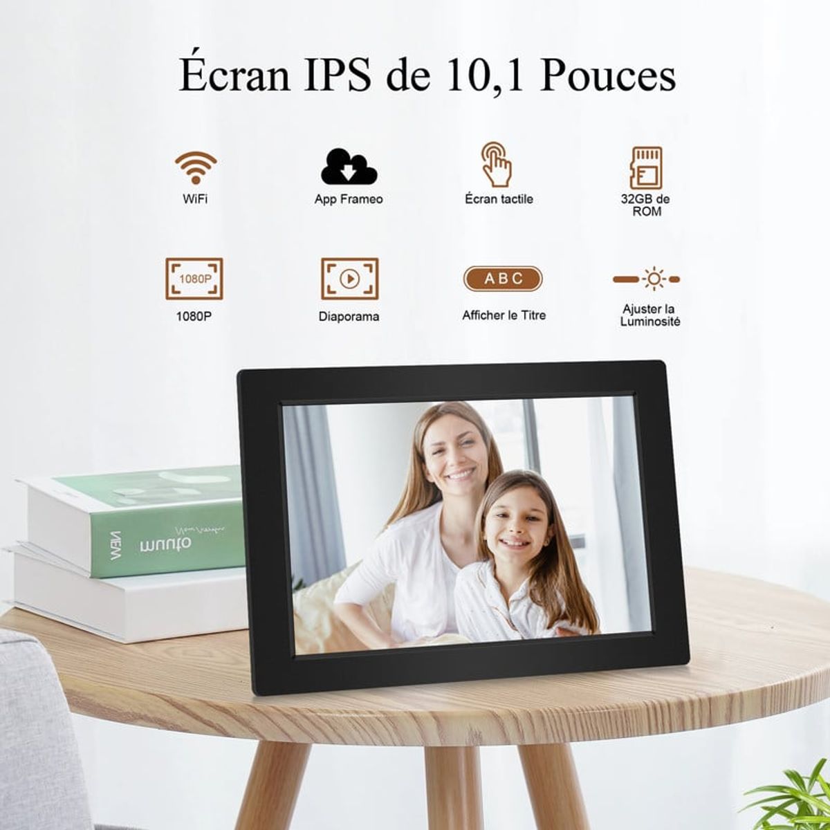 VEIDOO - Marco de fotos digital Veidoo 101 32GB WiFi Regalo familiar - Black