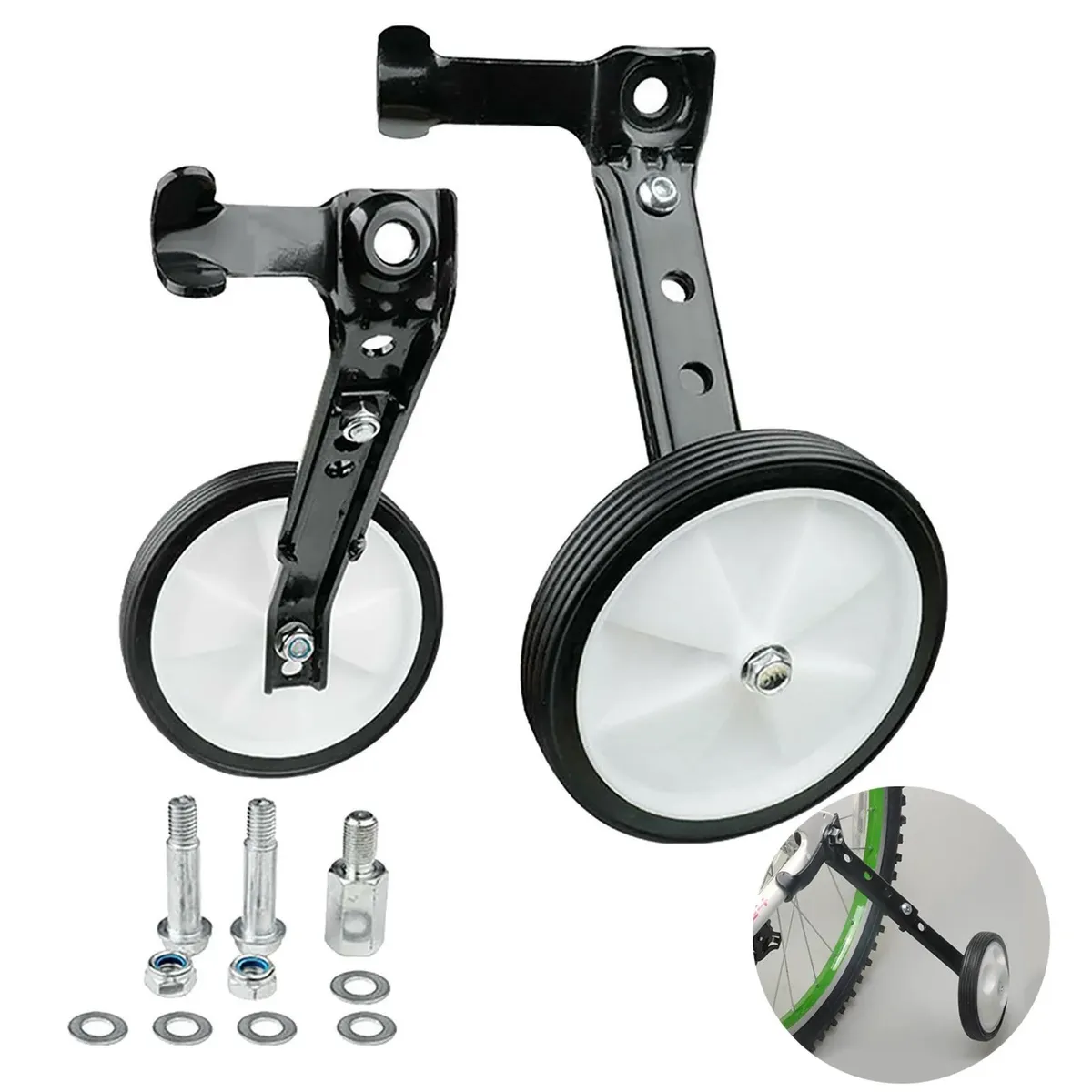 KUANGYE - Ruedas Laterales Estabilizadoras Reforzada Regulables 16-22