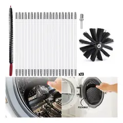 DEKANO - Kit Limpieza Estufa Leña Y Pellet Cañon 4 Cepillo 9mts