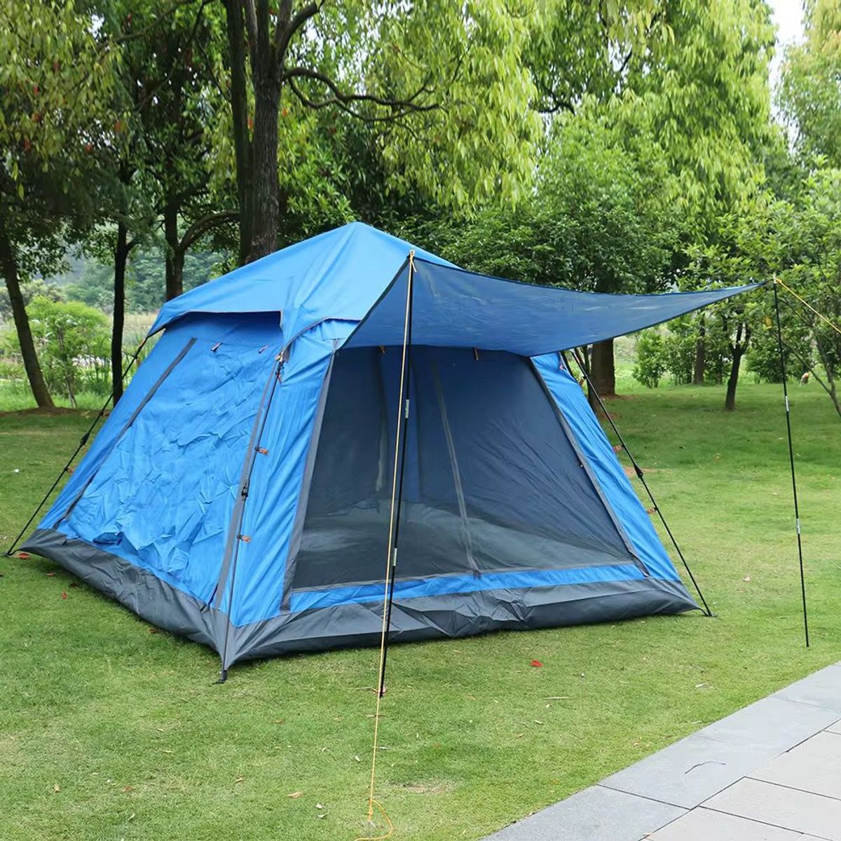 GENERICO - Tienda Carpa Para Camping 4p Armado Automático 200x200x145cm