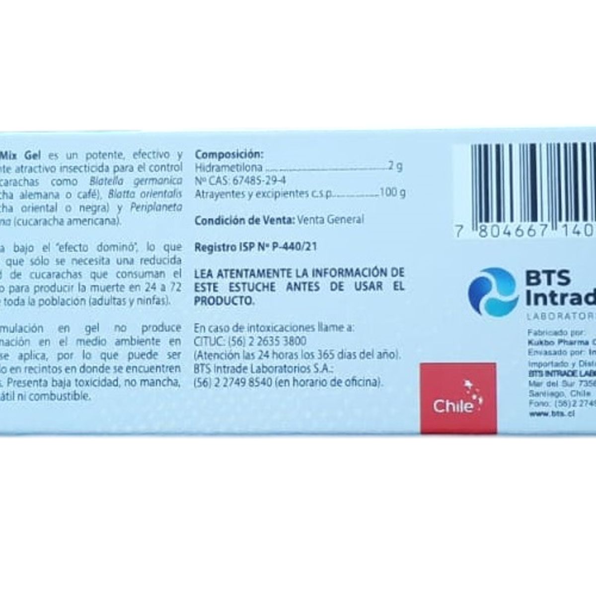 BTS - Gel Mata Cucarachas ForzaMix 10gr