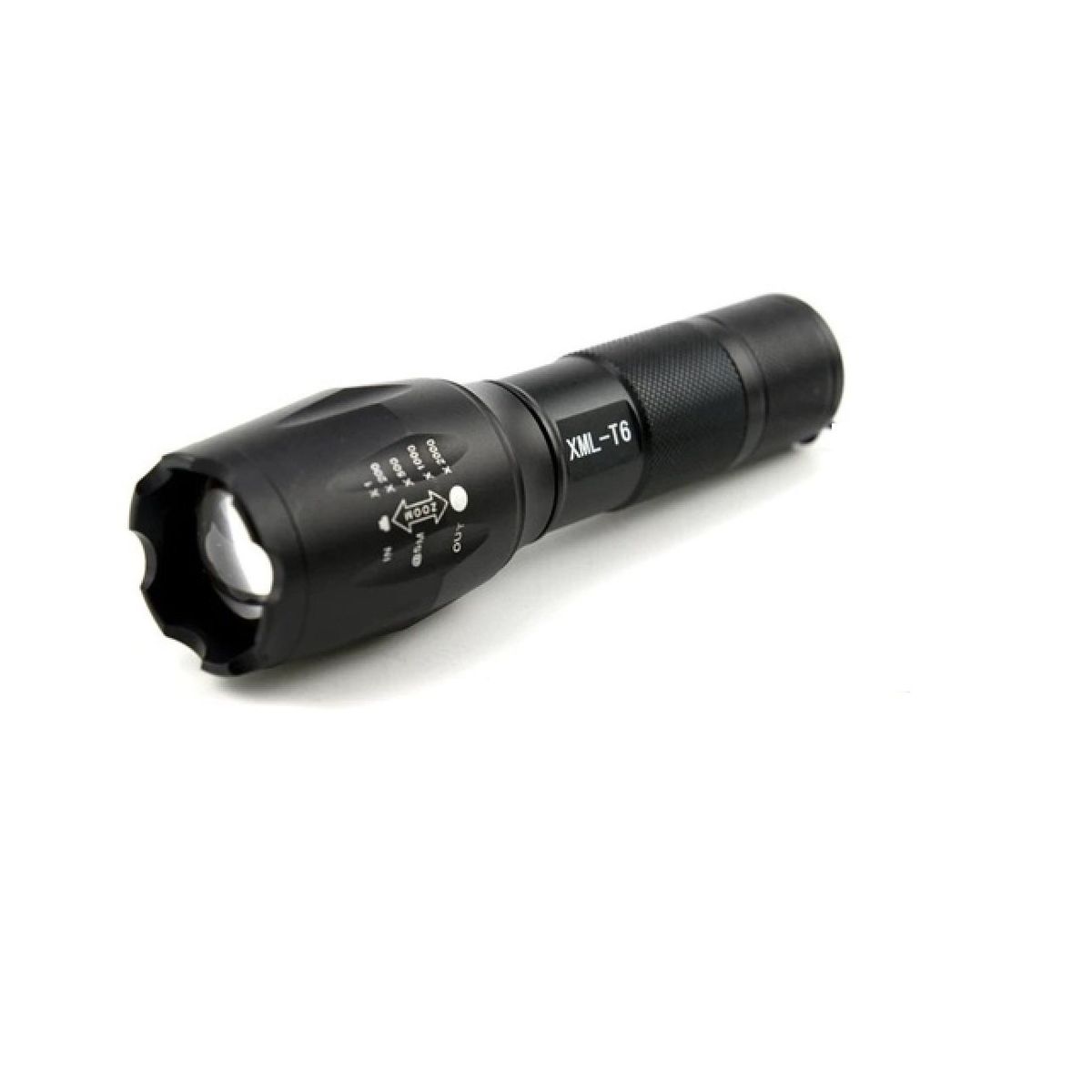 GENERICO - Luz Linterna Led Táctica XML-T6 4000 Lum Grande Zoom Pila