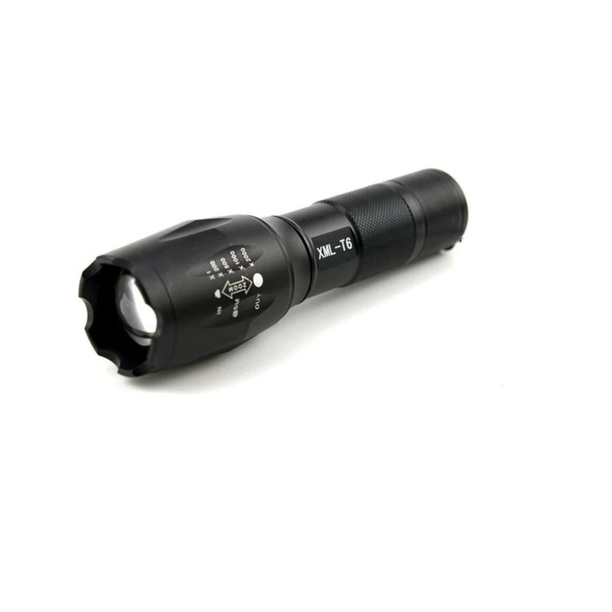 GENERICO - Luz Linterna Led Táctica XML-T6 4000 Lum Grande Zoom Pila