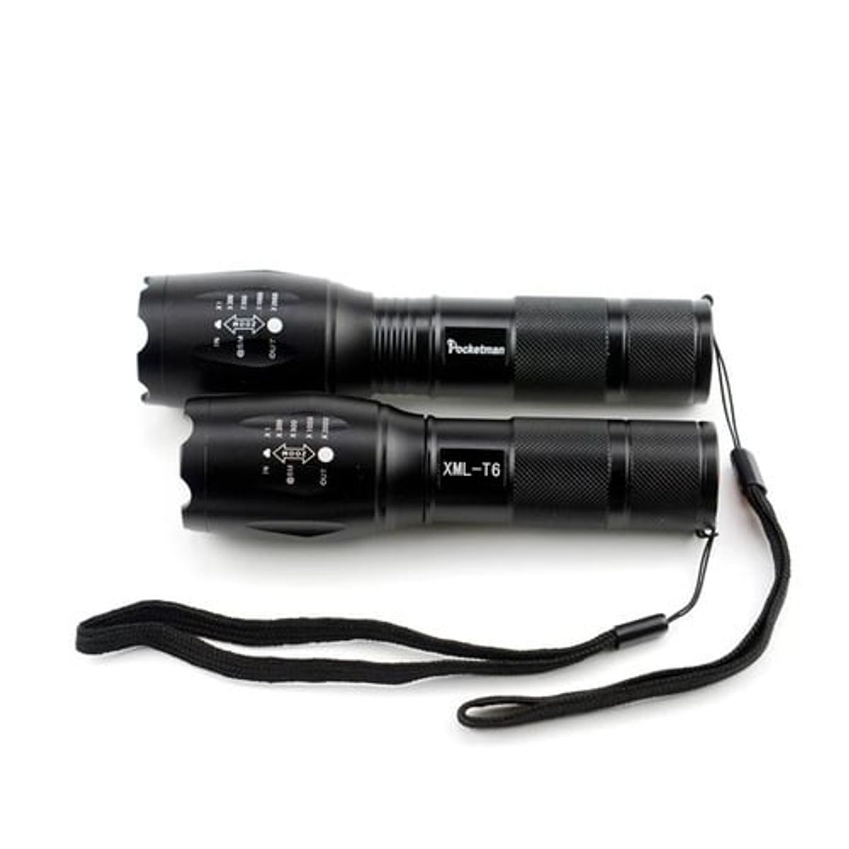 GENERICO - Luz Linterna Led Táctica XML-T6 4000 Lum Grande Zoom Pila