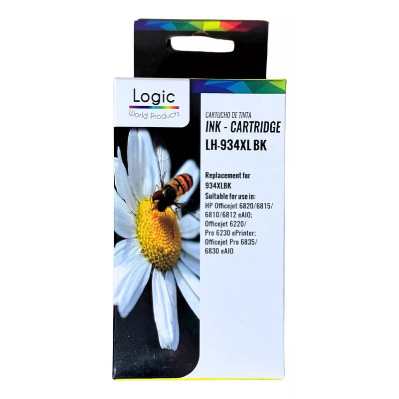 LOGIC - Cartucho 934XL Color Negro Compatible Para HP