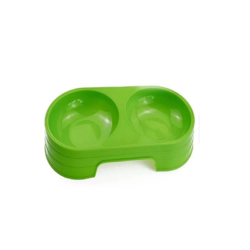 GENERICO - Plato Plastico Para Mascotas X2 unid Colores