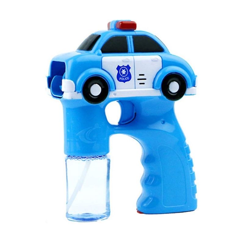 OEM - PISTOLA DE BURBUJAS AUTO DE POLICIA 17CM