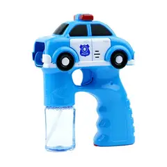 OEM - PISTOLA DE BURBUJAS AUTO DE POLICIA 17CM