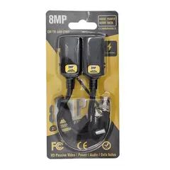 MALIK - BALUN PARA CAMARA RJ45 A BNC +DC APOYA 200-500 MEGAPIXEL NUEVO 8MP