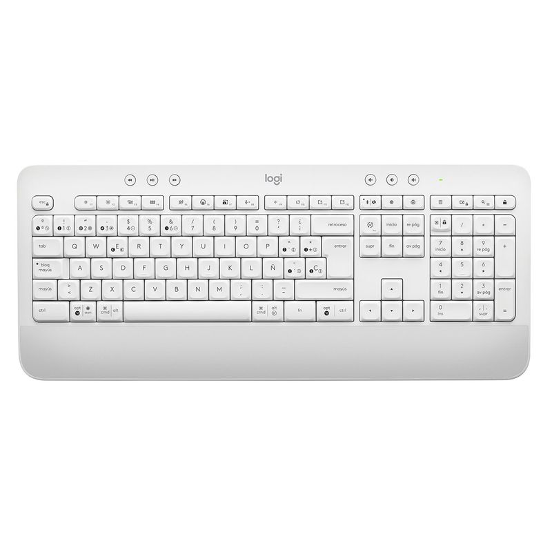 LOGITECH - Teclado Logitech K650 Inalámbrico Blanco Español