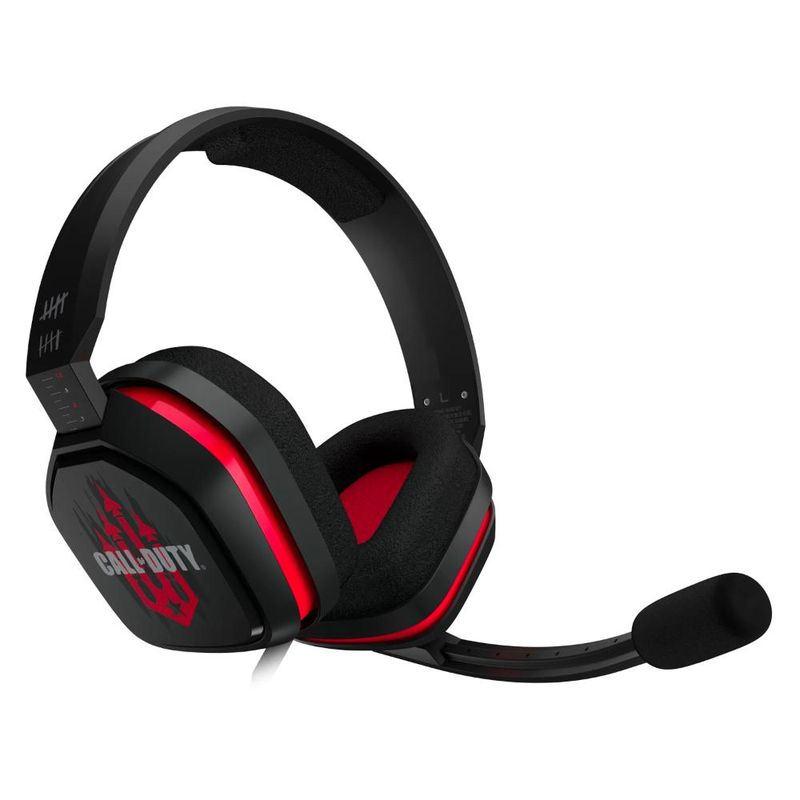 LOGITECH - 939-001932 HEADSET A10 CALL OF DUTY COLD WAR BLACK/RED-3.5 - Negro