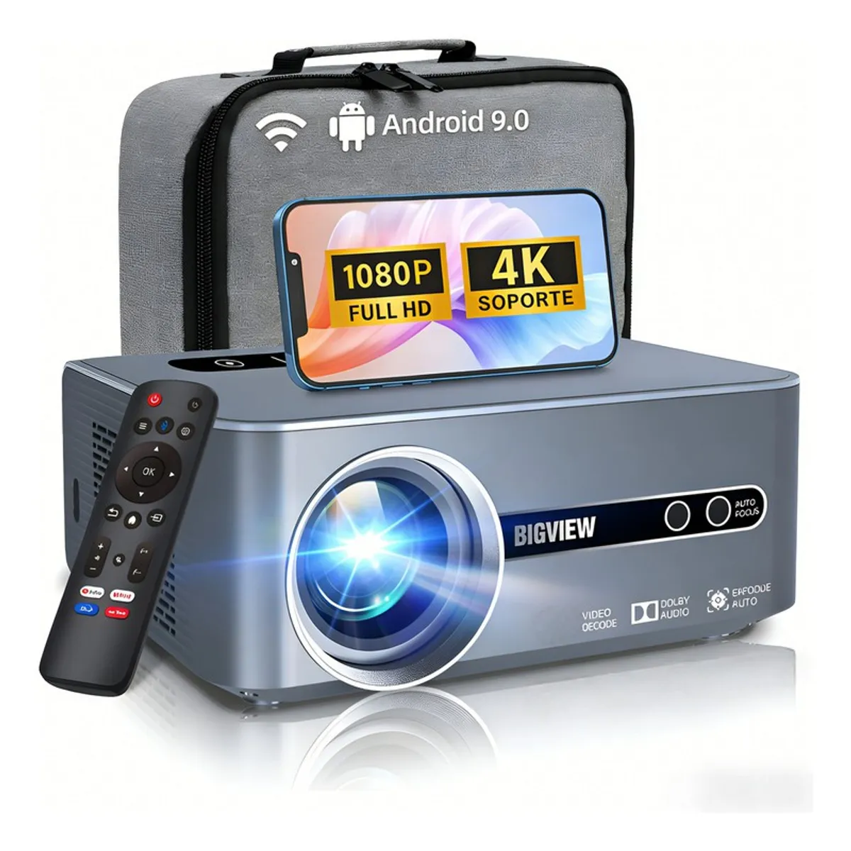 METEX - Proyector 4k Profesional Android 90 Full Hd 12000