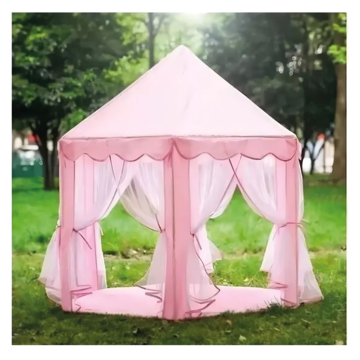 GENERICO - Carpa Castillo de Princesa Plegable para Niñas  Color Rosa