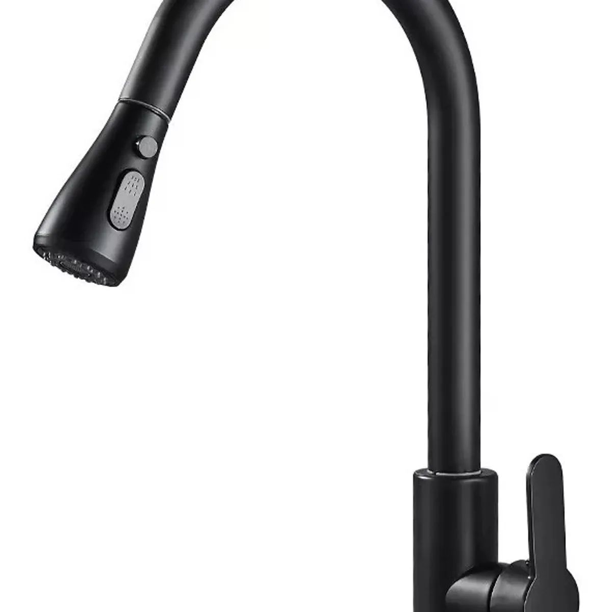 MUNDO MAGIA - Llave Monomando Lavaplatos Profesional Extraíble Negra