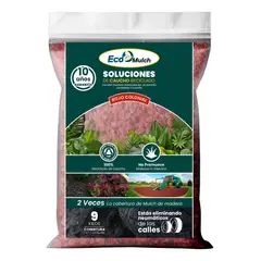 GENERICO - Mulch / Bolsa 9 Kg / Caucho Reciclado / Decorativo / Rojo Colonial