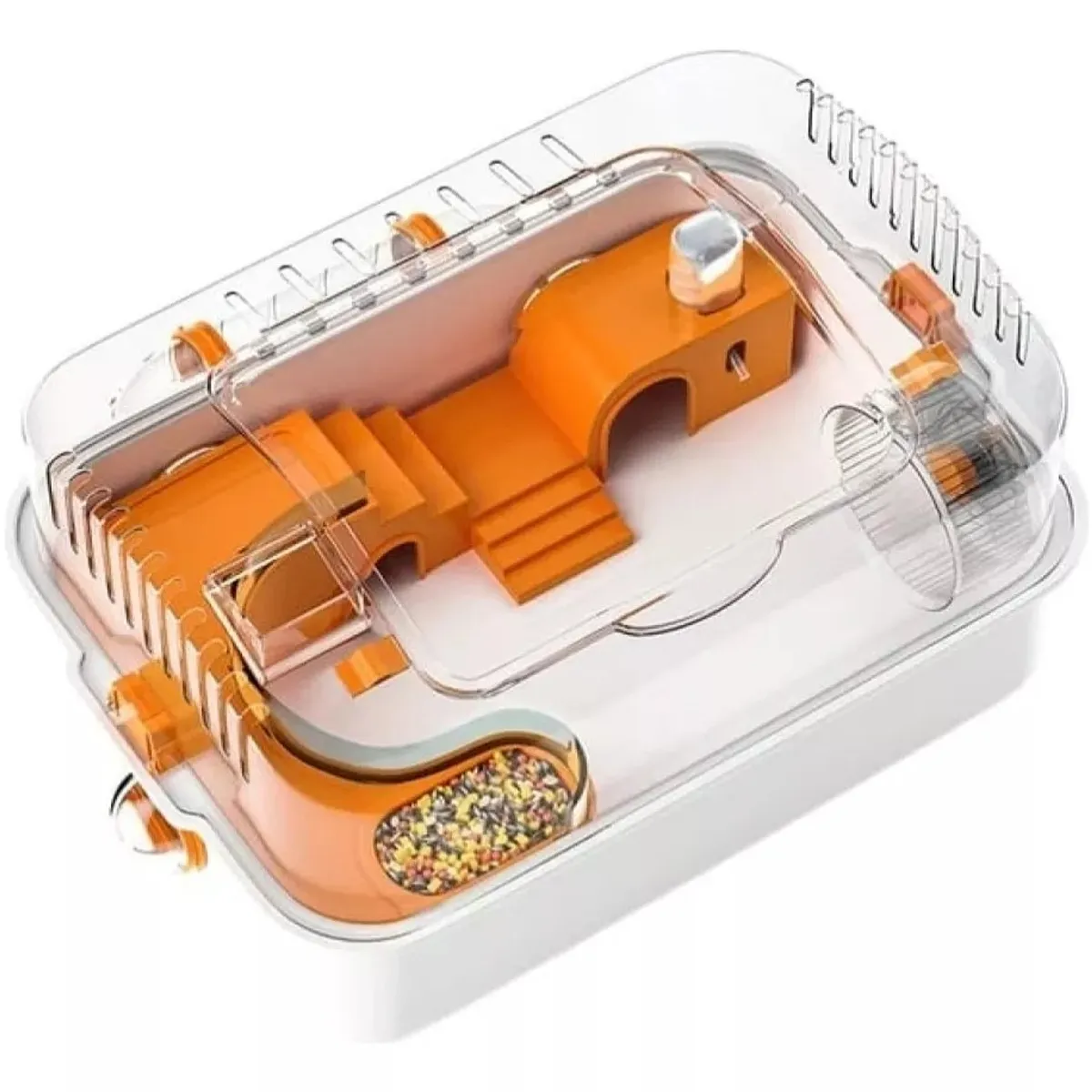 MUNDO MAGIA - Jaula Premium Acrílica Para Hámster Cuy Erizo Mascotas