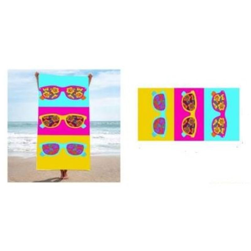 OEM - TOALLA DE PLAYA  PARA PISCINA CAMPING PLAYA 70CM X 140CM