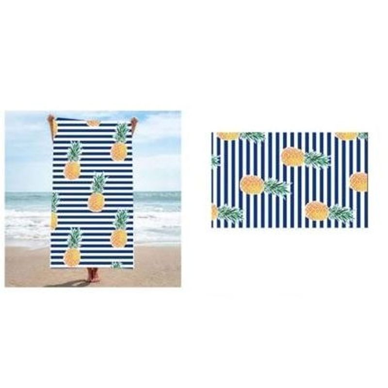 OEM - TOALLA DE PLAYA  PARA PISCINA CAMPING PLAYA 70CM X 140CM