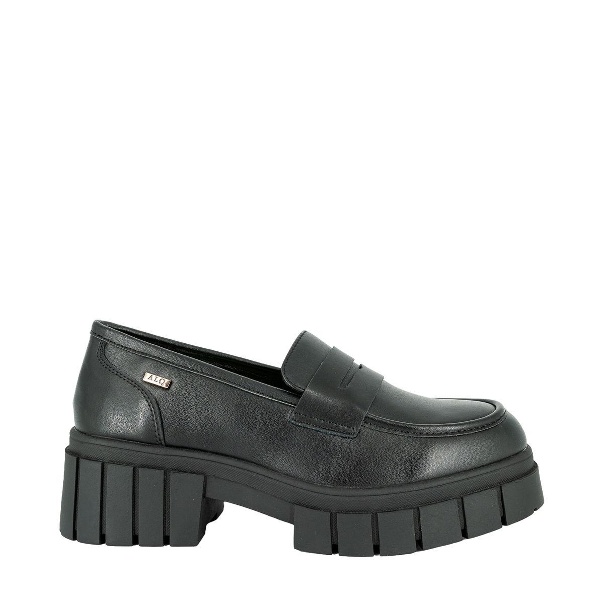 ALQUIMIA - Mocasin Escolar Mujer Negro Zaynab Alquimia