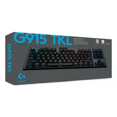 LOGITECH - Teclado Mecánico Gamer G915 TKL Carbon RGB