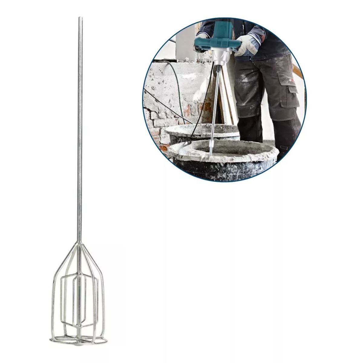 GENERICO - Revolvedor De Mezcla Pintura Bekron y Cemento Industrial 73 Cm Hotdeal