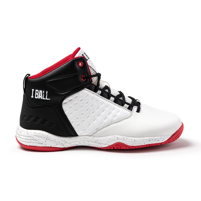 I BALL - Zapatillas Adulto I BALL Response Mid Blanco / Rojo / Negro + Morral