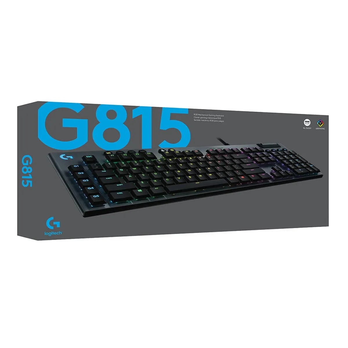 LOGITECH - 920-008984 TECLADO GAMING G815 CARBON OPEN BOX