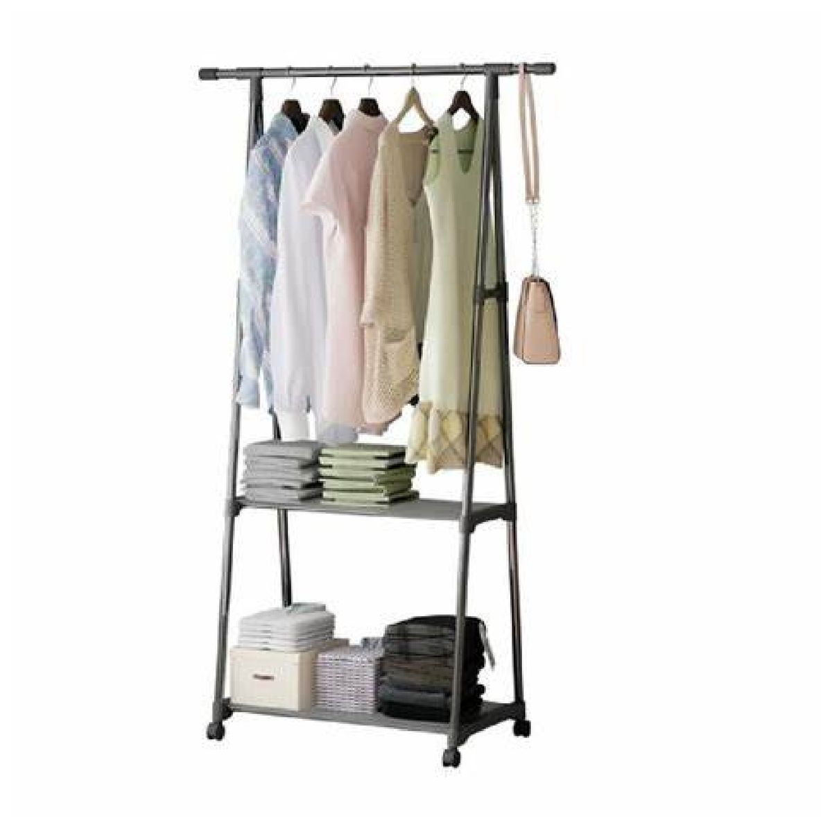 GENERICO - PERCHERO COLGADOR DE ROPA TRIANGULAR DE ROPA MULTIUSO