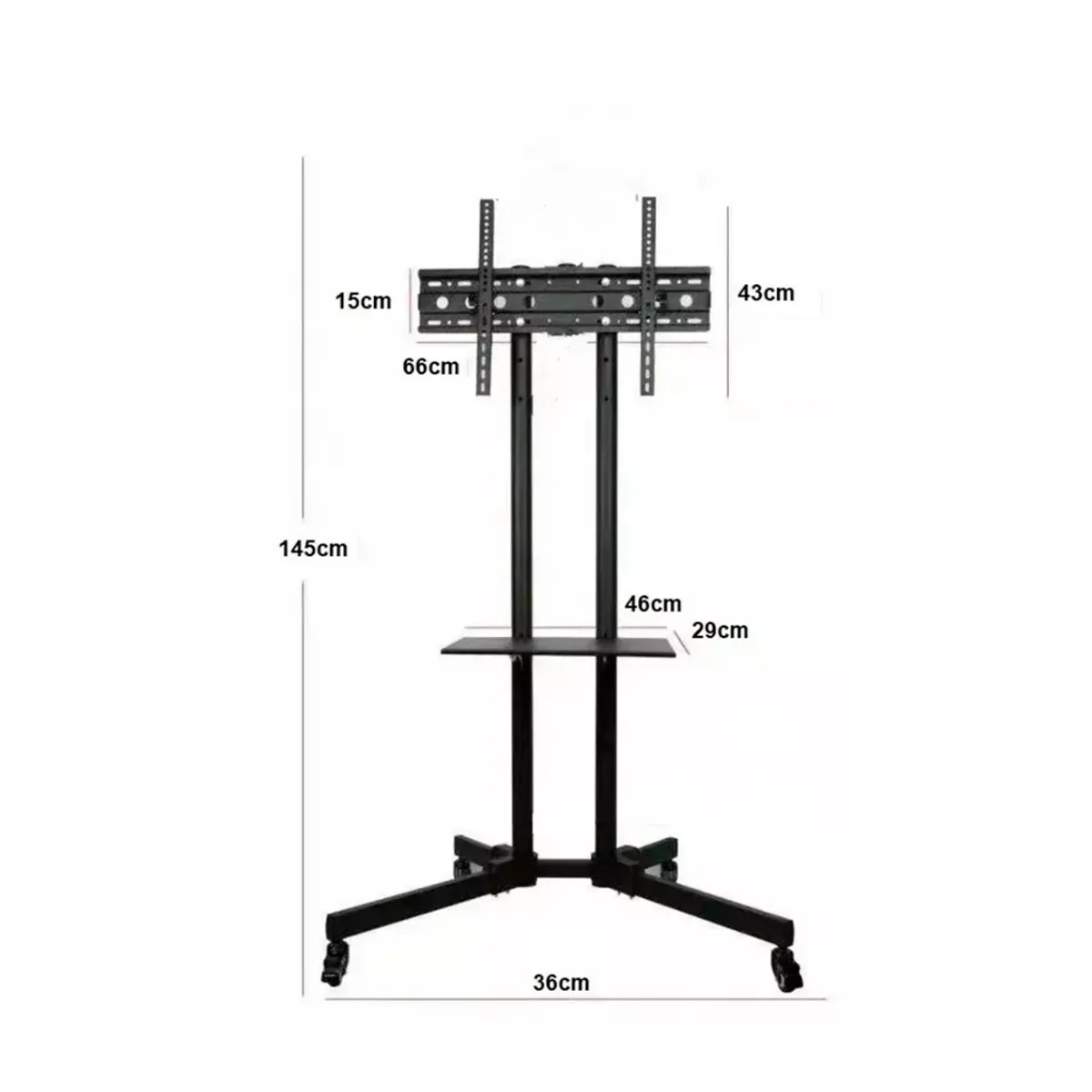 GENERICO - Soporte De Tv Movil 1500 Mobile Tv Trolley 32 - 70